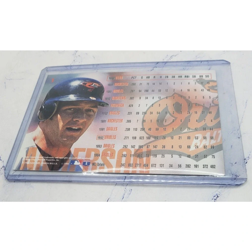 Brady Anderson #1 1995 Fleer Baltimore Orioles Baseball Card MLB